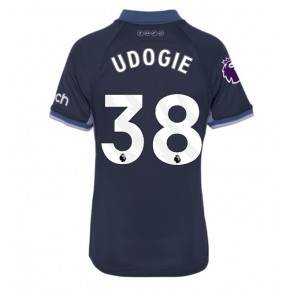 Tottenham Hotspur Destiny Udogie #38 Bortatröja Kvinnor 2023-24 Kortärmad